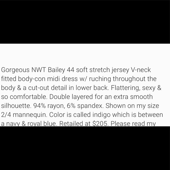 💕💕SOLD💕💕      BAILEY 44 DRESS     NWT - Picture 7 of 10